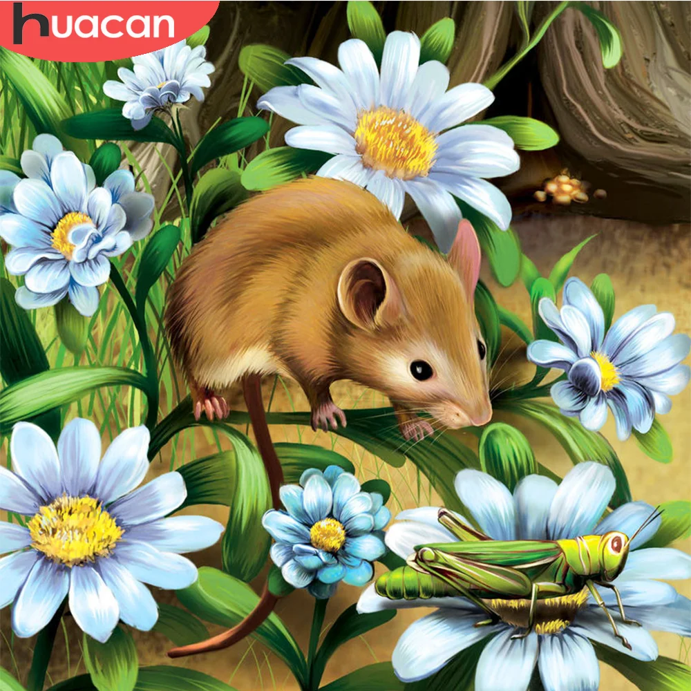 

HUACAN наборы алмазной живописи, мозаика «мышь», вышивка крестиком, наборы ручной работы, подарок для гостиной, украшения стен