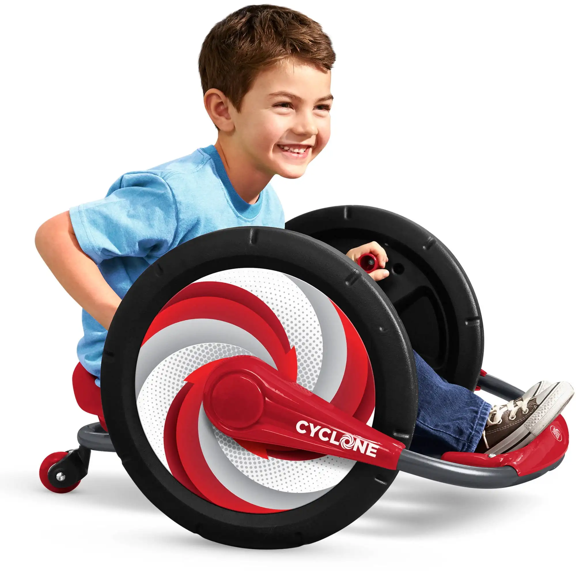 

RD Flyer Cyclone Ride-on for Kids - Arm Powered, 16" Wheels, Red