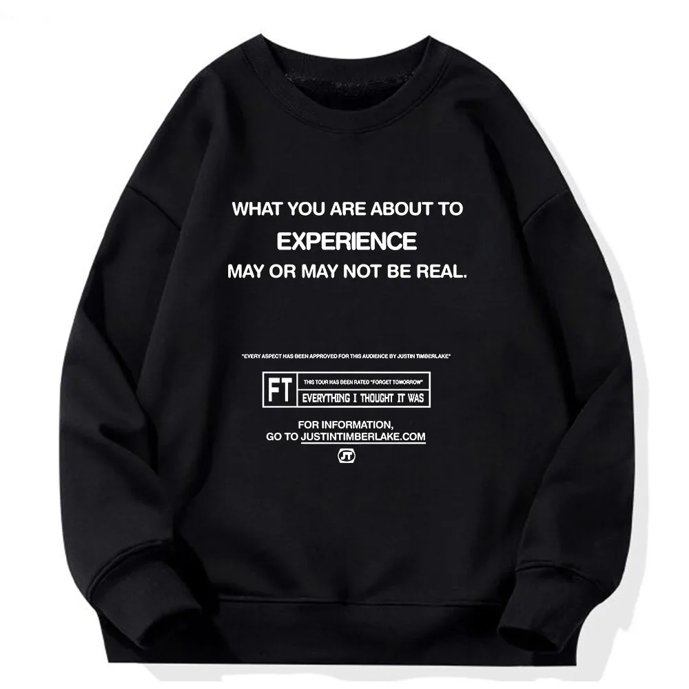 Свитшот с круглым вырезом длинным рукавом в стиле хип-хоп