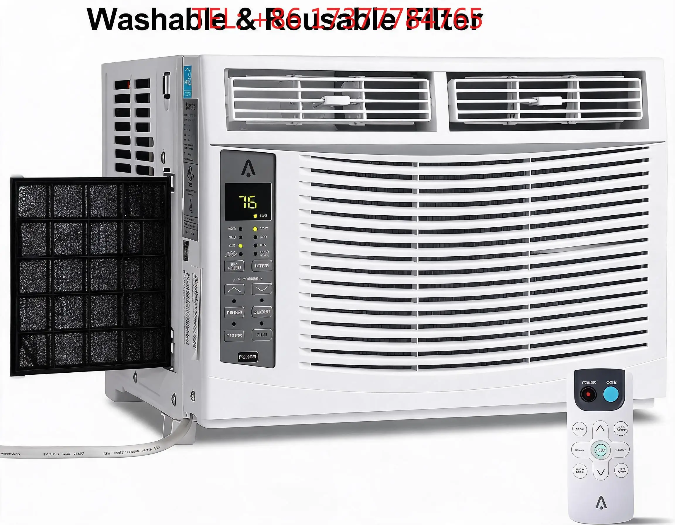 Умный оконный кондиционер Wi-Fi мощностью 12000 BTU, быстрое охлаждение для помещений до 550 кв. футов, с пультом ДУ и оконным комплектом для спальни и офиса (art.: 3920dc670fdf3) - 3920dc670fdf3