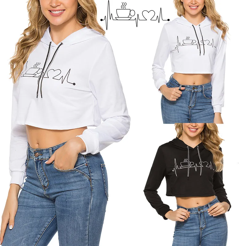 

Fashion Female Long Sleeve Hoodie Pullover Sweatshirt Print Women's Sweatshirt Tops Ladies Clothes felpe donna