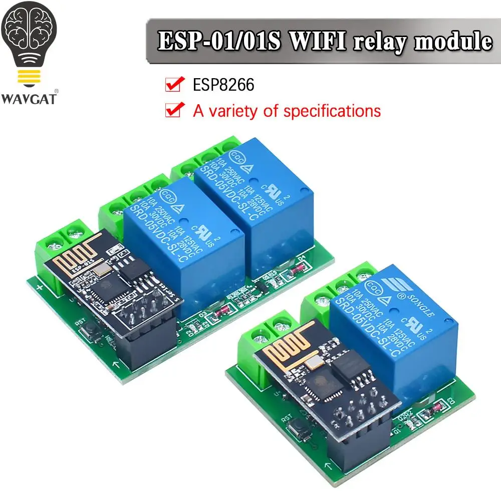 Двойной модуль канала ESP8266 с Wi-Fi реле устройство управления питанием 5 в