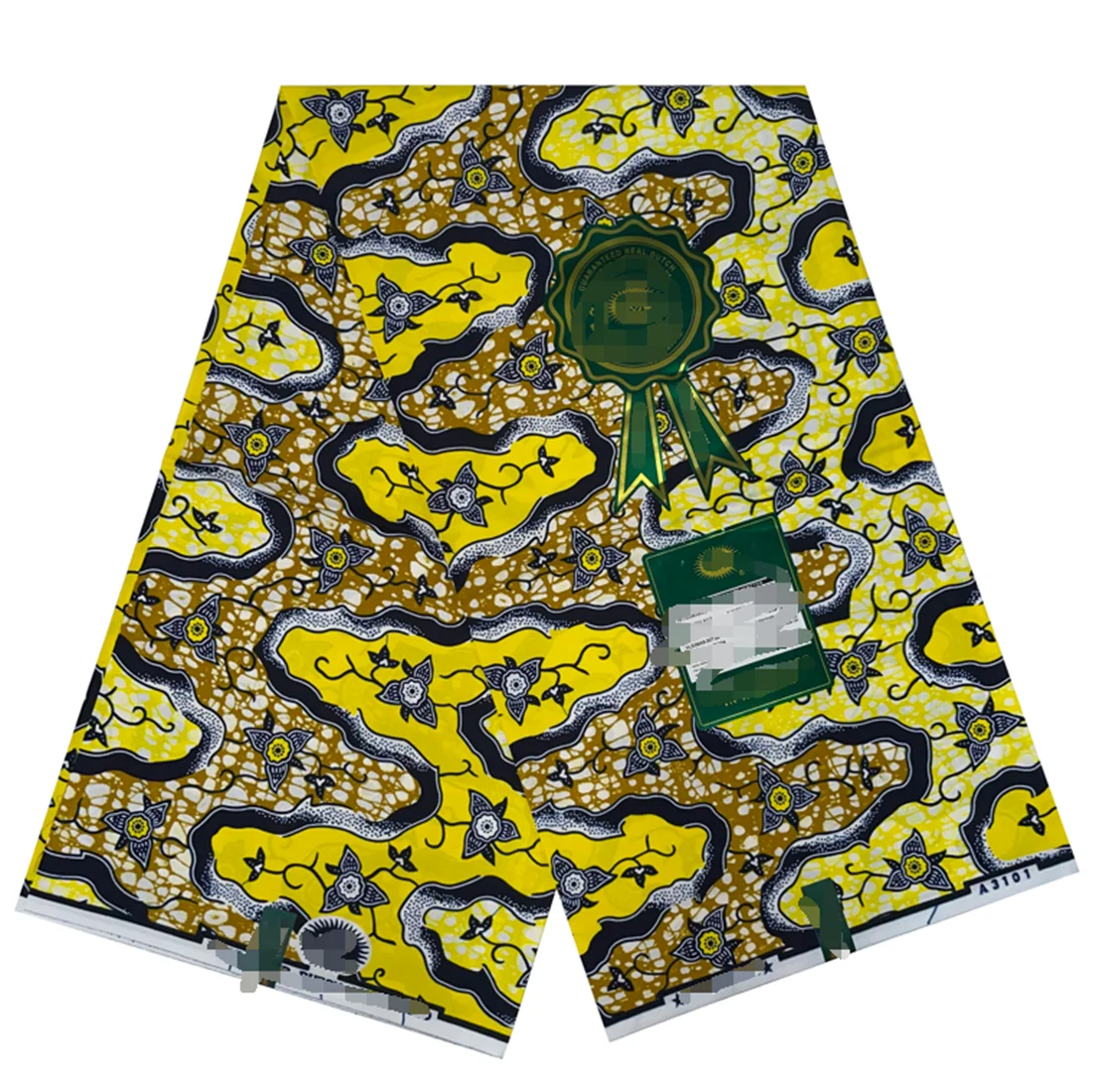 Платье из натурального воска для африканского батика 2024 6 ярдов 100% хлопок