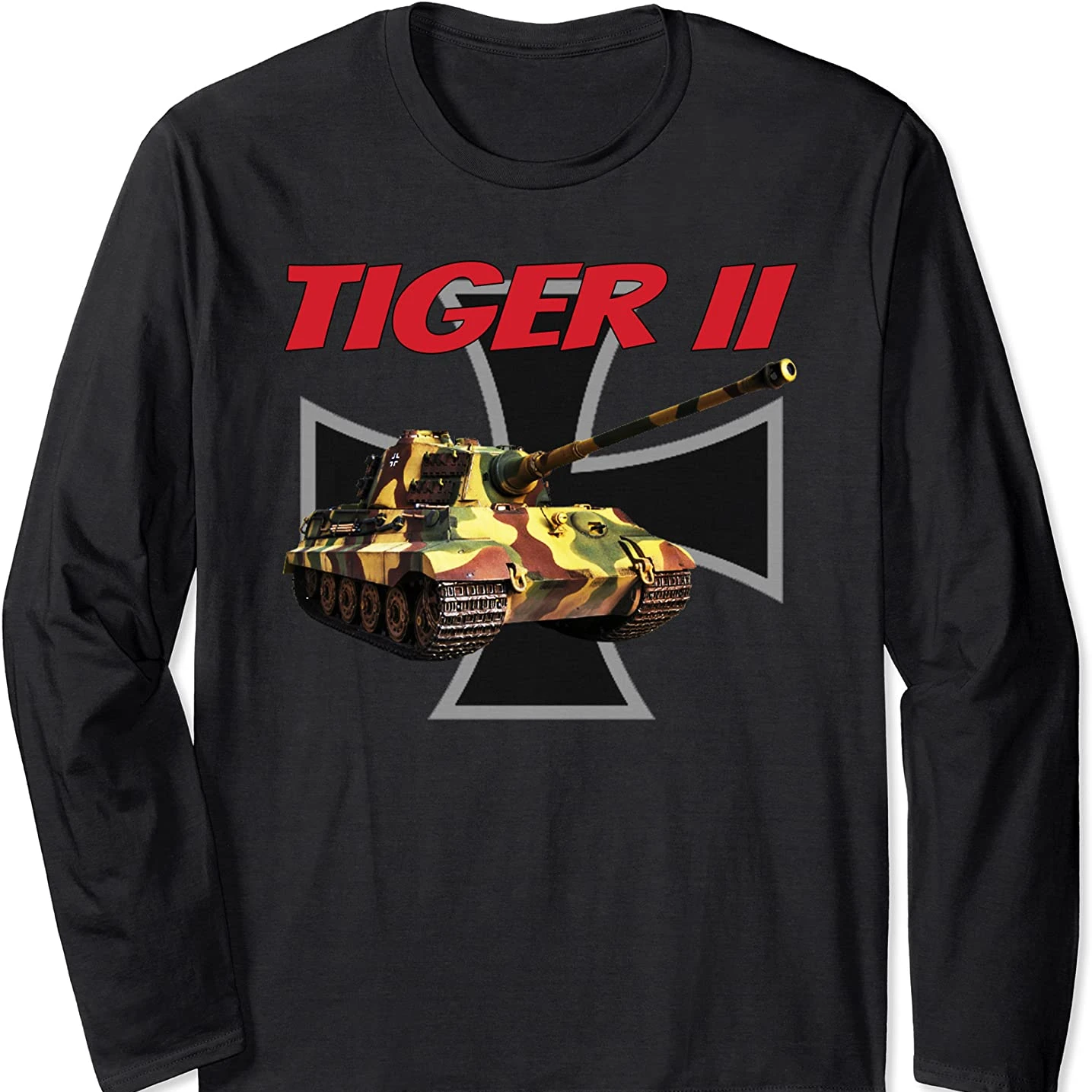 

Wehrmacht Panzer VI Aufs B WWII German King Tiger II Tank T-Shirt. Premium Cotton Long Sleeve O-Neck Mens T Shirt New S-3XL