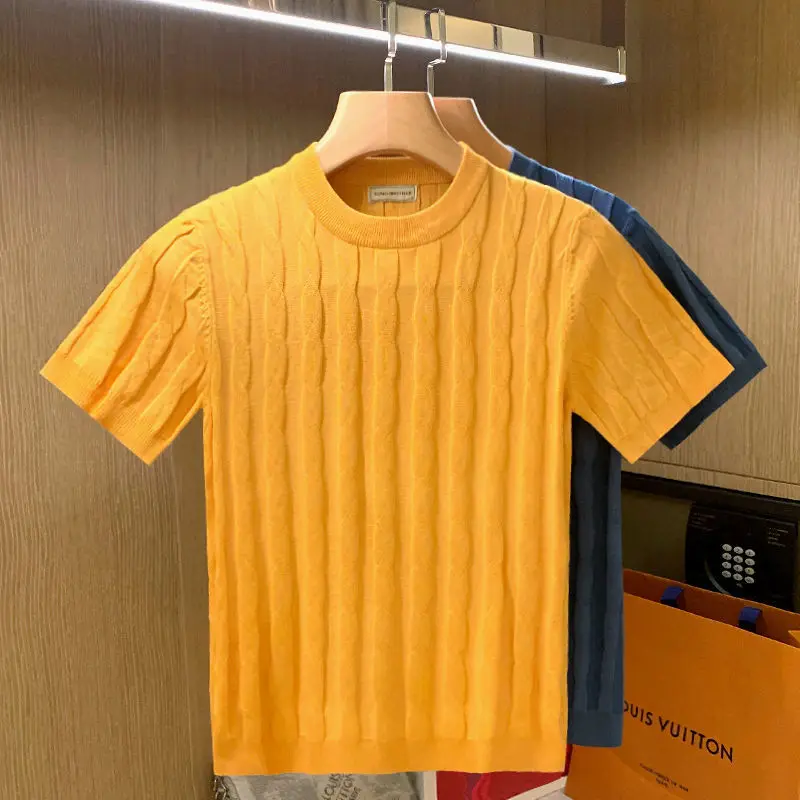 

Мужская футболка с коротким рукавом, с круглым вырезом