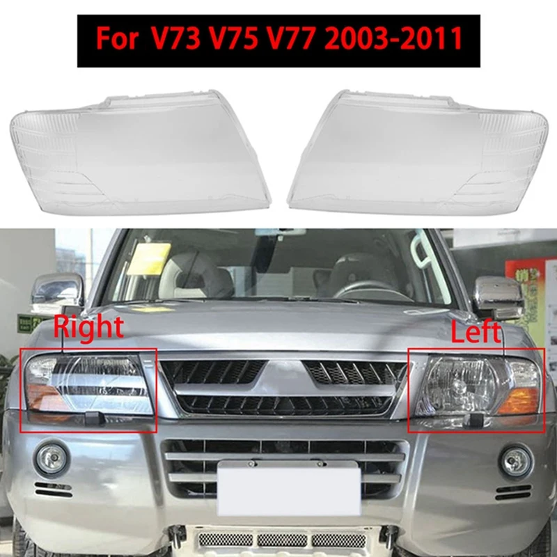 

Прозрачный Абажур для передних фар Mitsubishi Pajero V73 V75 2003-2011