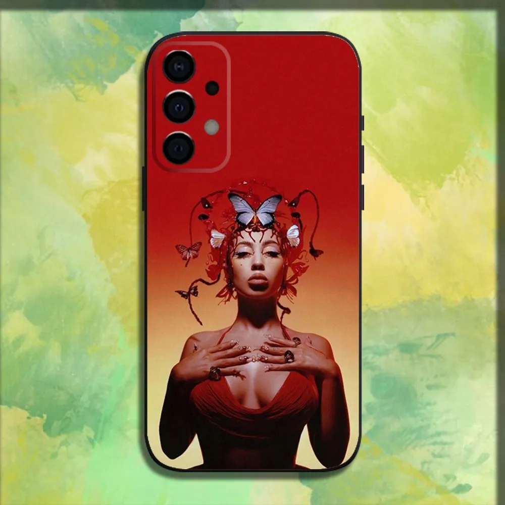 Red Moon K-Kalis Uchis Phone Case For Samsung Galaxy A13 A21s A22 A31 A32 A52 A53 A71 A80 A91 Soft Black Cover