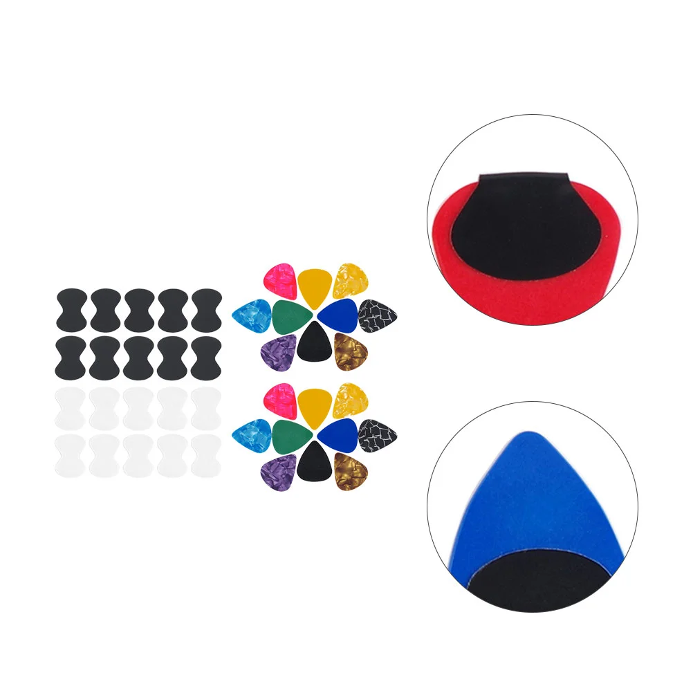 

20 Sets Guitar Pick Bass Picks Stringed Instrument Playing Portable Practical Plectrum Sampler Performance Supplies