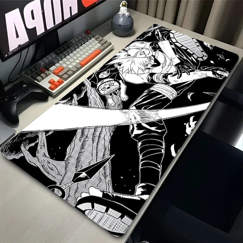 Популярный японский аниме коврик для мыши Kawaii черно-белый чехол клавиатуры манга