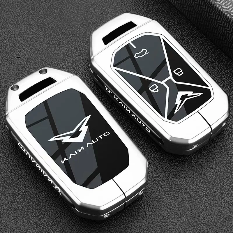 

Автомобильный чехол из цинкового сплава, ТПУ, чехол для ключей, держатель для KAIN Kaiyi Kunlun IHD R 300 500 EV, умный ключ управления, Стайлинг автомобиля