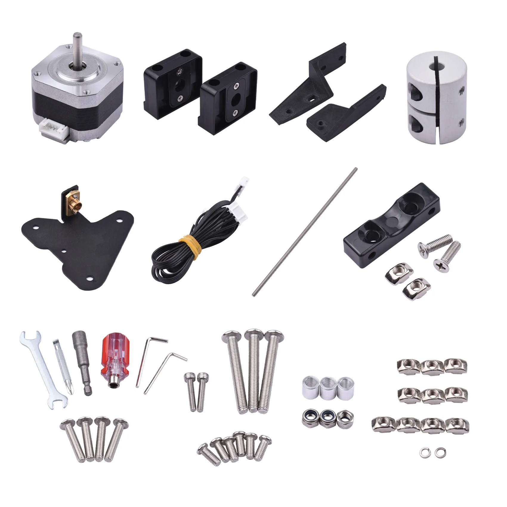 

Dual Z Axis Lead Screw Upgrade Kit 42-34 Stepper Motor 365mm T8 Lead Screw for Creality Ender-3 Ender-3S Ender-3 Pro