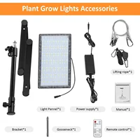Adjustable Standing Grow flood Light with remote control 60W Full Spectrum Dimmable LED Grow Lamp with Timer plant chandelier