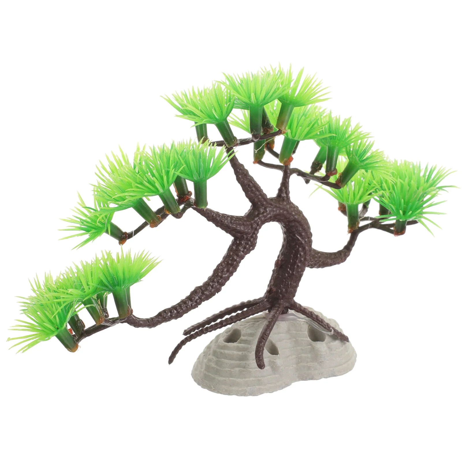 

Artificial Plants Rockery Aquarium Fish Tank Plants Pine Plastic Fake Olant Accessories Decoration