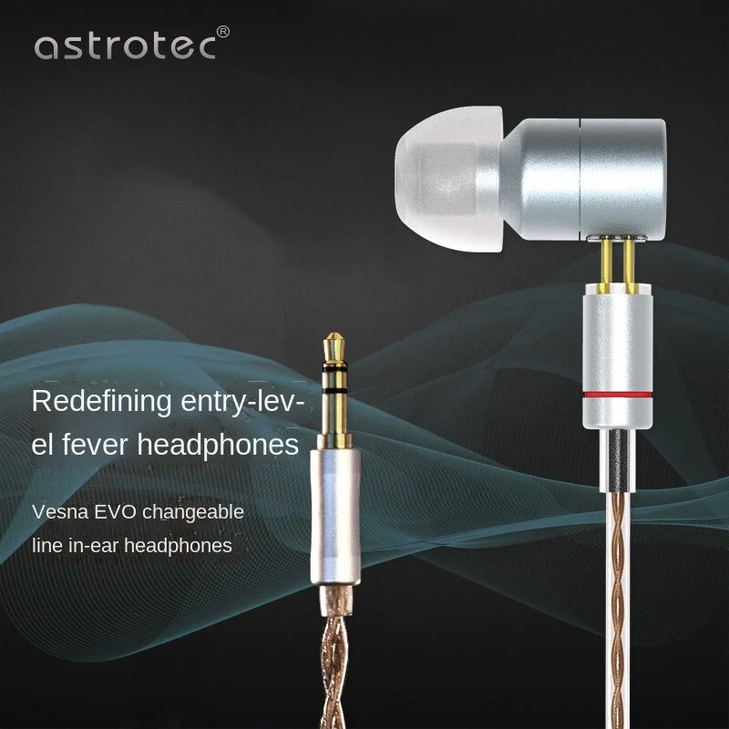 Купи Astrotec Vesna /EVO In Ear Earphone Hifi Metal Wired Music Headphones Dj Audiophile Stereo Headset за 1,194 рублей в магазине AliExpress