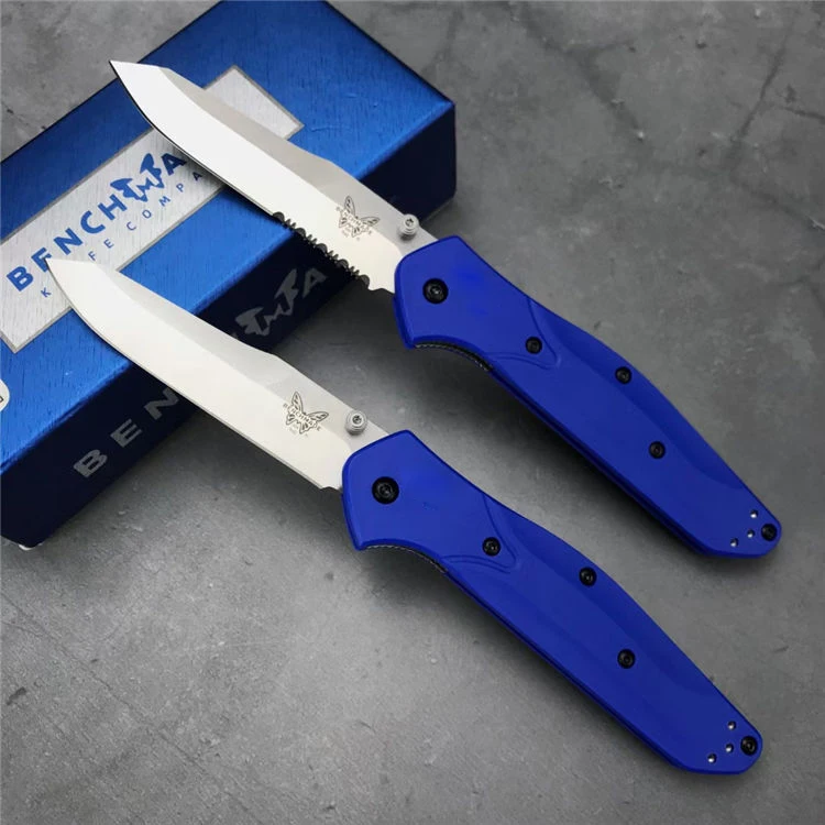 

Blue Benchmade 940 Folding Pocket Knife 3.42" 440C Blade Nylon fiberglass Handle Camping Outdoor Tool EDC Knives Friut Kitchen