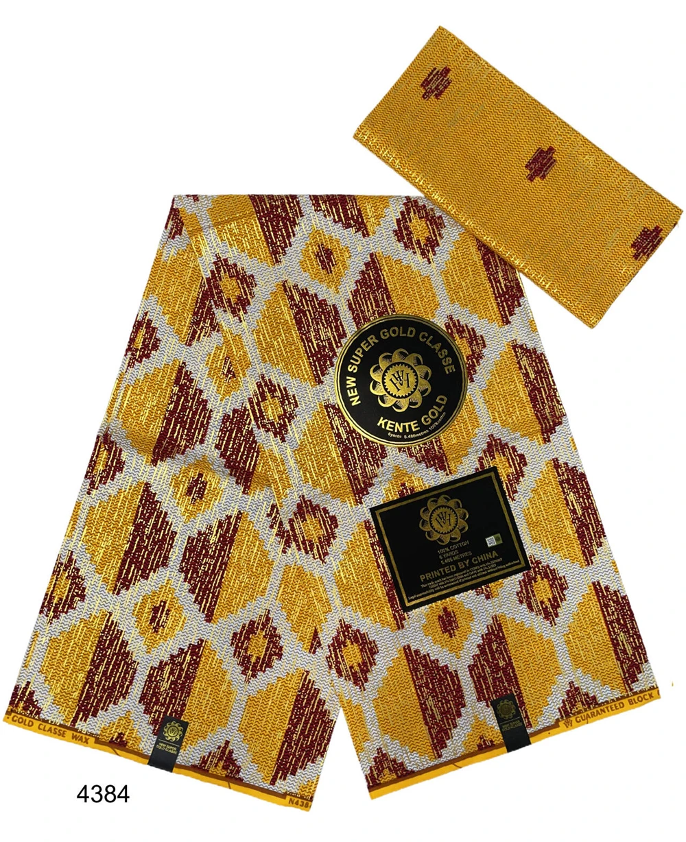 Хлопчатобумажная ткань Kente с африканским восковым принтом для женского платья