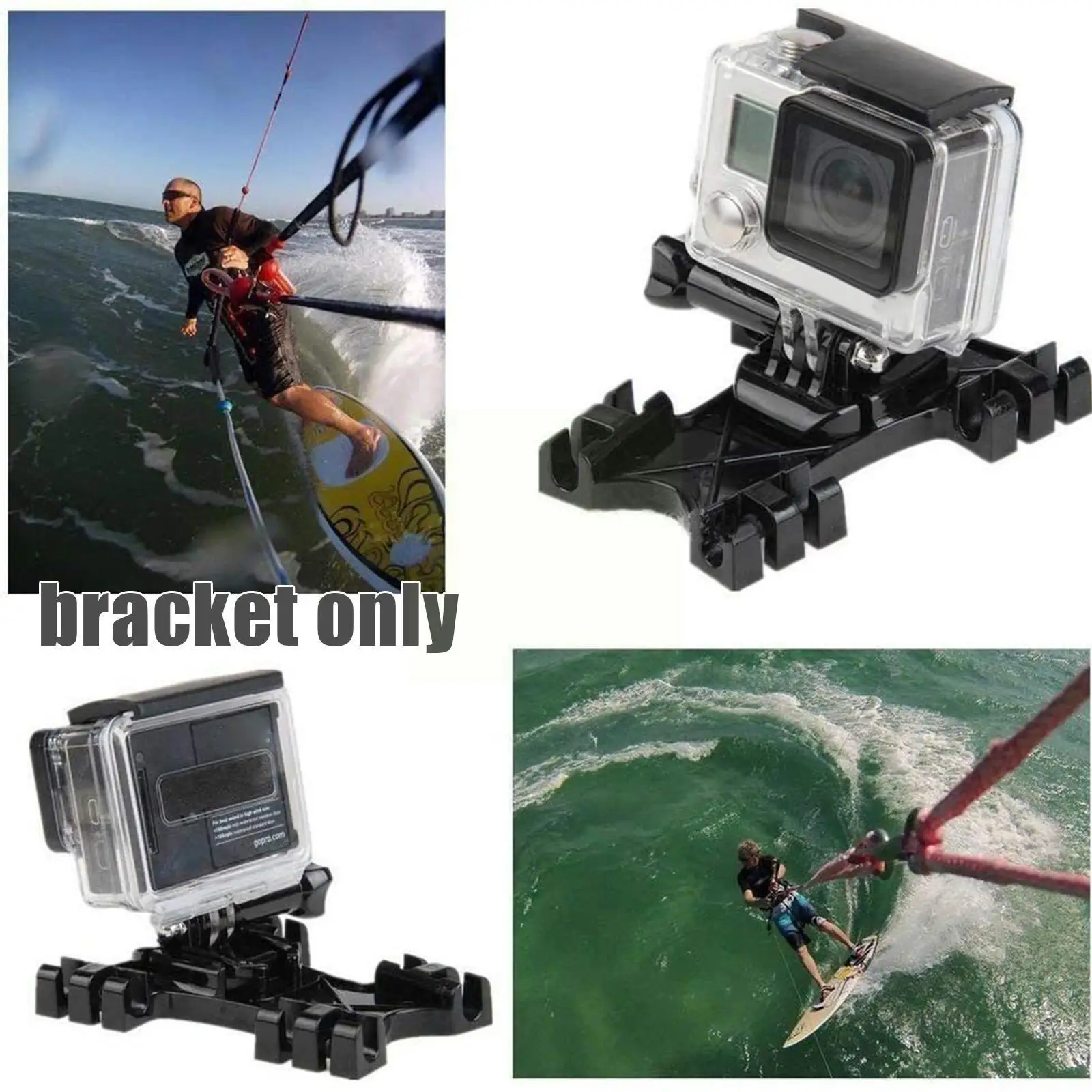 

Kite Mount Holder For GoPro10/9/8/7/5 Surfing Shooting Props Action Camera Mobile Phones Base Stand Paraglider Surfing Swim B3J4