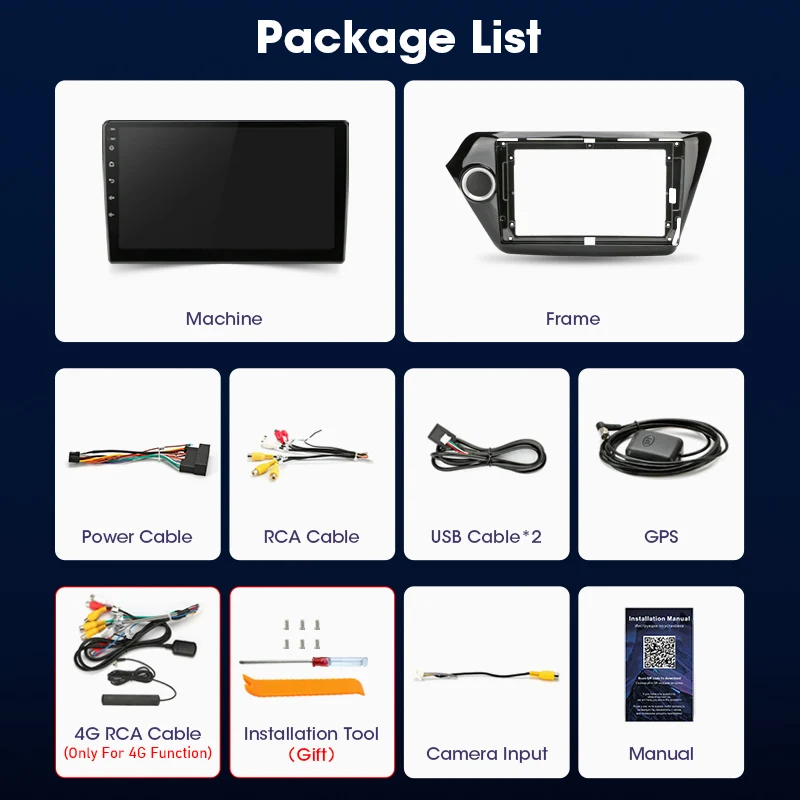 $76.52 For Kia RIO 3 2011-2016 2Din Android 11 Car Radio Multimedia DVD Player Navigation Stereo Head Unit Speakers Carplay Accessories