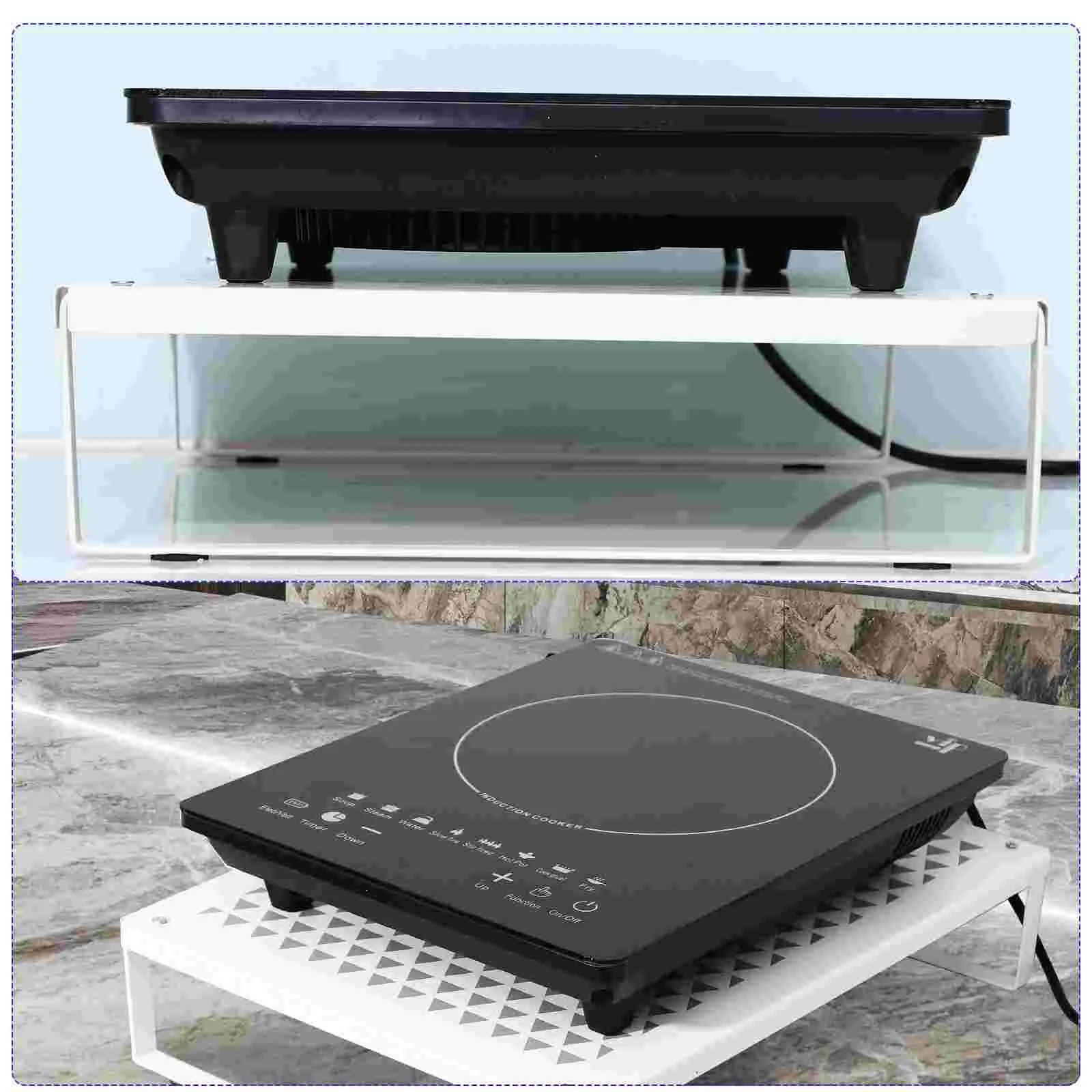 Кронштейн для индукционной плиты белая полка дисплея подставка микроволновой