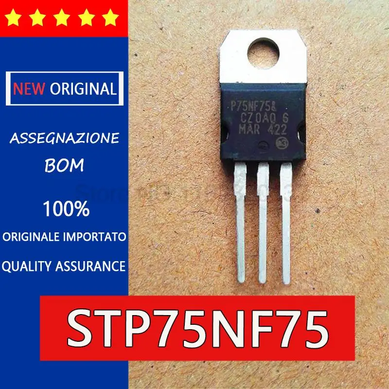 

Новый и оригинальный контроллер P75NF75 STP75NF75 75NF75 TO-220