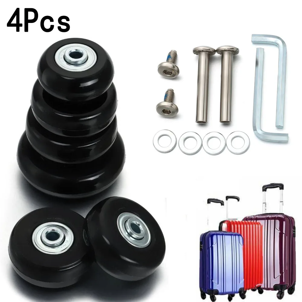 

9Sizes Silent Travel Luggage Wheels With Suitcase Parts Axles Repair Kit Durable Resistant Flexible Sliding Casters Repair Tool