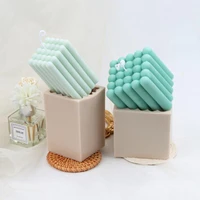 new square cylindrical candle mold 3d rectangular finger candle mold diy candle making supplies silicone candle mold resin mold