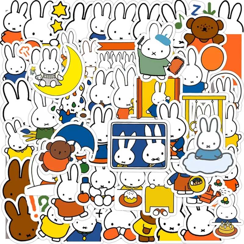 60 шт. наклейки Miffy с рисунком граффити
