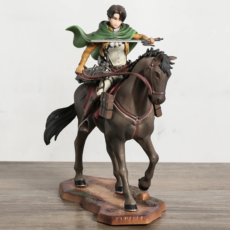 

Ichiban Kuji B Attack on Titan Levi Ackerman Horse Riding PVC Figure Collection Model Doll Excellent Toy