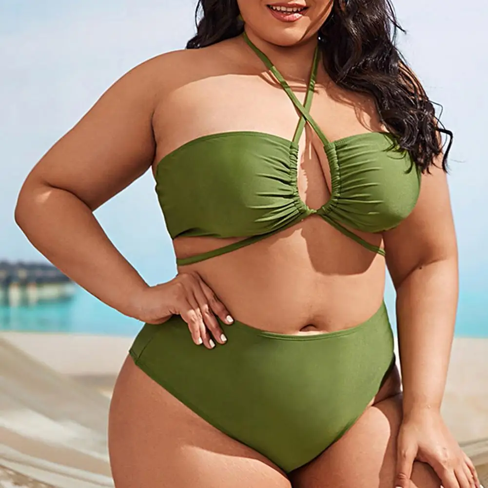 

3Pcs/Set Stylish Sexy High-Waisted Bikini Sets Bikini Set Lightweight Backless