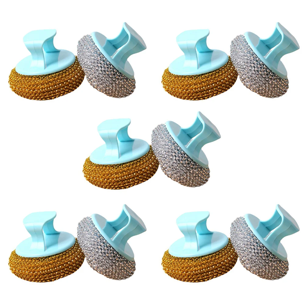 

10pcs Scrubber Pot Pan Scrubber Dish Wash Scrubber Scrubbies for Dishes Metal Dish Scrubber Steel Wool Scrubber