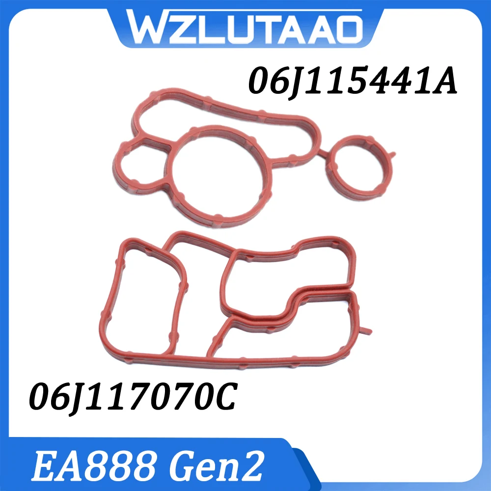 

1 КОМПЛЕКТ 06J 117070 C 06J 115441 Прокладка масляного радиатора 06J 117070 A 06J 115441 Для EA888 Audi A4 A5 A6 Q5 VW Golf Tiguan Passat Jetta