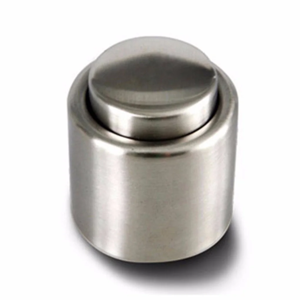 

1PCS Stainless Steel Wine Bottle Stopper Vacuum Red Wine Cap Sealer Fresh Keeper Bar Tools Bottle Cover Kitchen Accessories