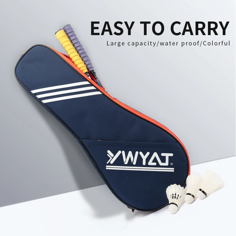 Badminton Bag for 2 Rackets Men Women Children Sports Equipments Baminton Racquets Protective Cover