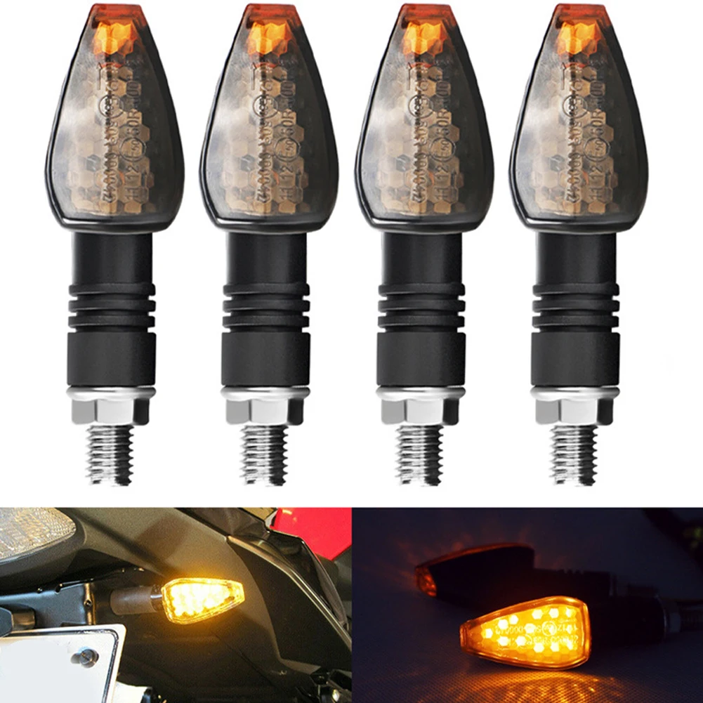 

4pcs/pack Accessories Led Amber Color Blinkers Turn Signal Motorcycle Light