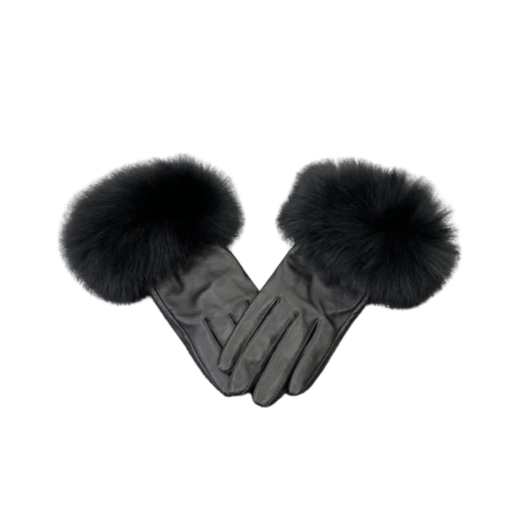 

1 пара, кожаные ветрозащитные перчатки с перьями