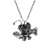 darhesn men pendants necklace punk fish link chain for man fashion jewelry stainless steel birthday gift gx1938
