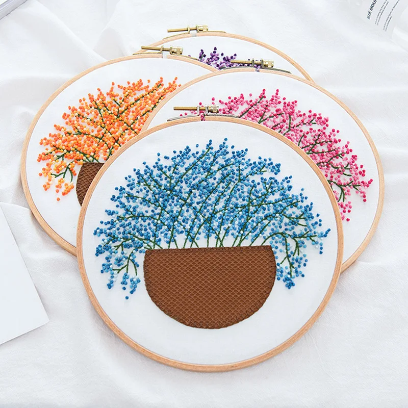 

Набор для вышивки крестиком для начинающих, набор «сделай сам» с цветами для рукоделия, живопись, украшение для дома