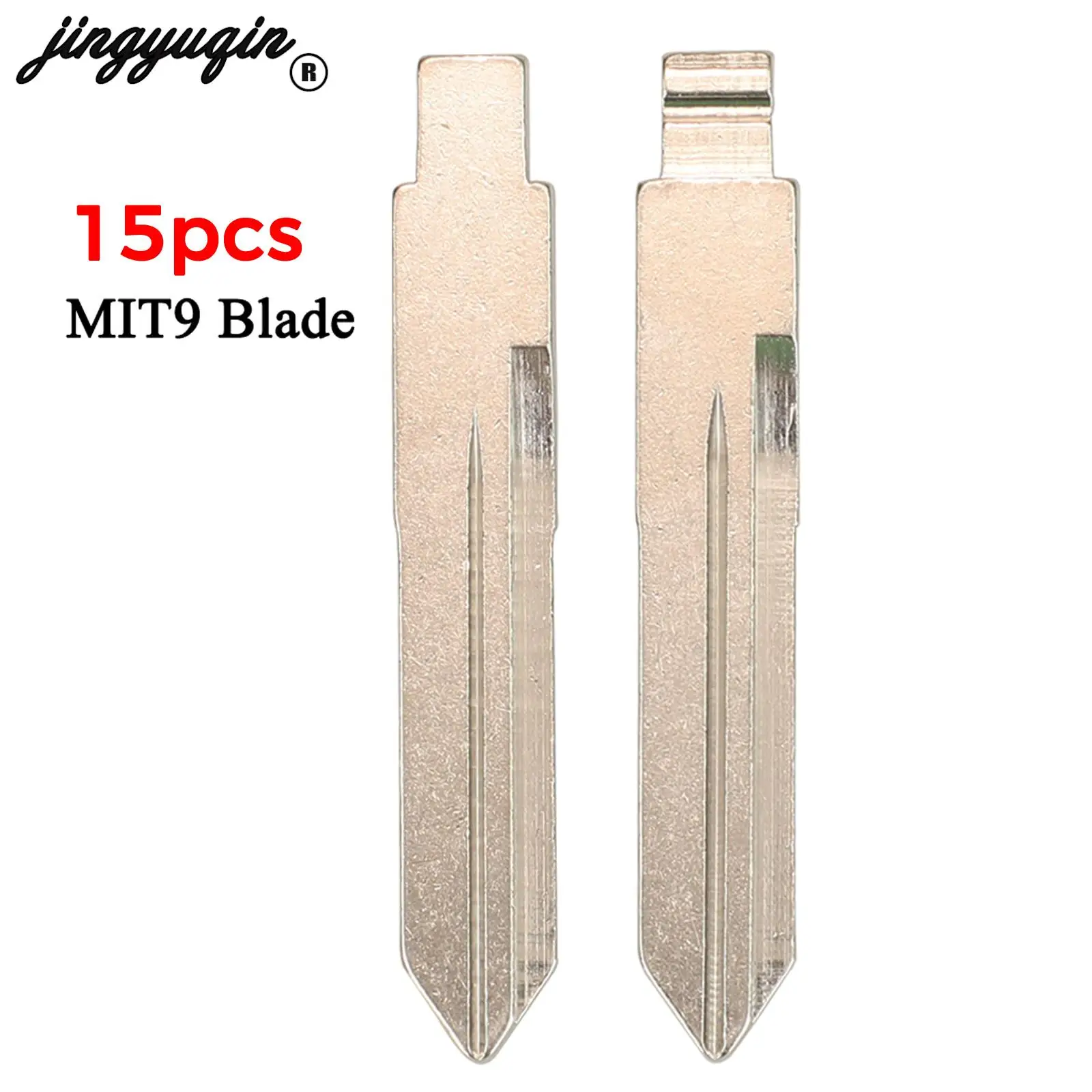 

Jingyuqin 15 шт. для Mitsubishi Flip складной пульт дистанционного управления умный автомобиль лезвие пустой брелок MIT9 замена