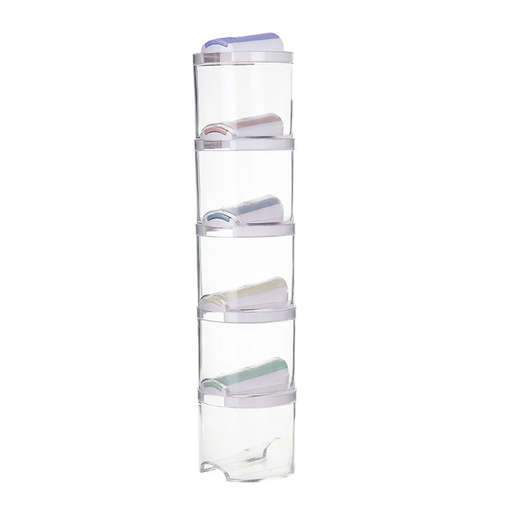 

5 in 1 Convenient Portable Condiment Container Seasoning Box Pepper Salt Sugar Shaker