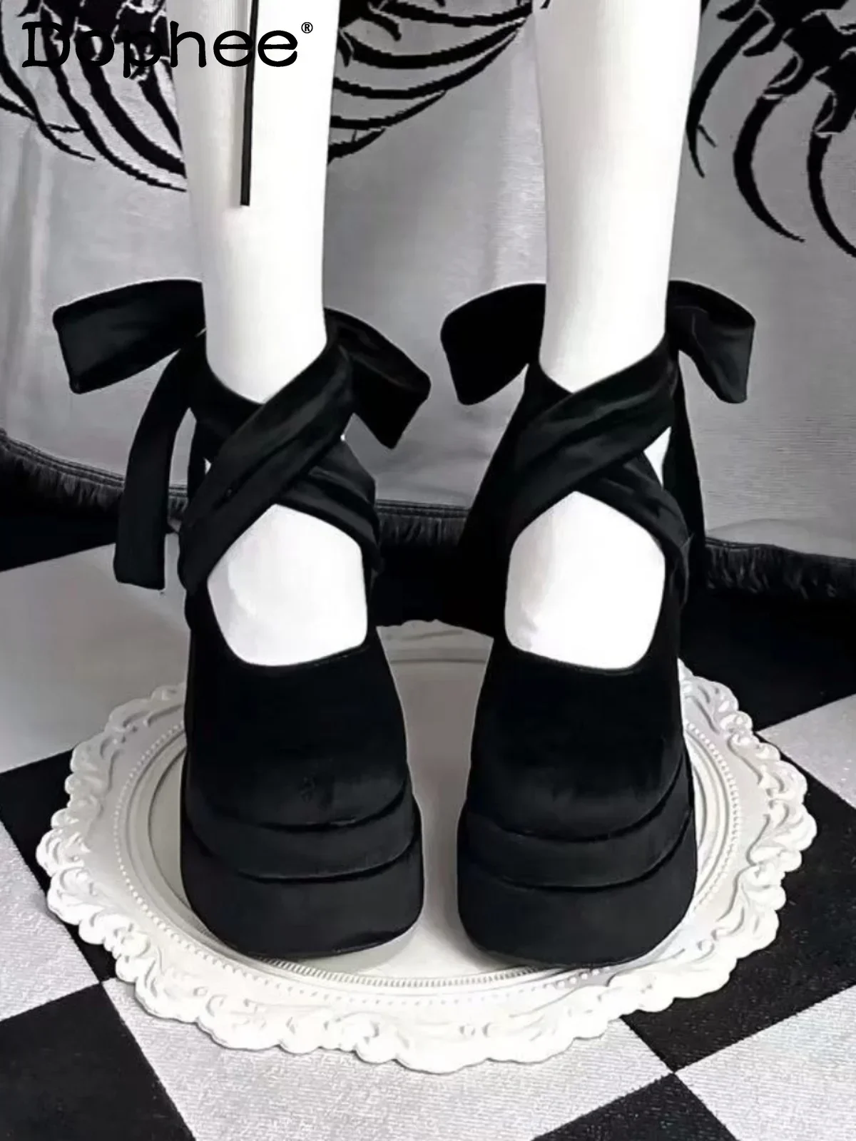 Оригинальные элегантные модные черные универсальные туфли на высоком каблуке в