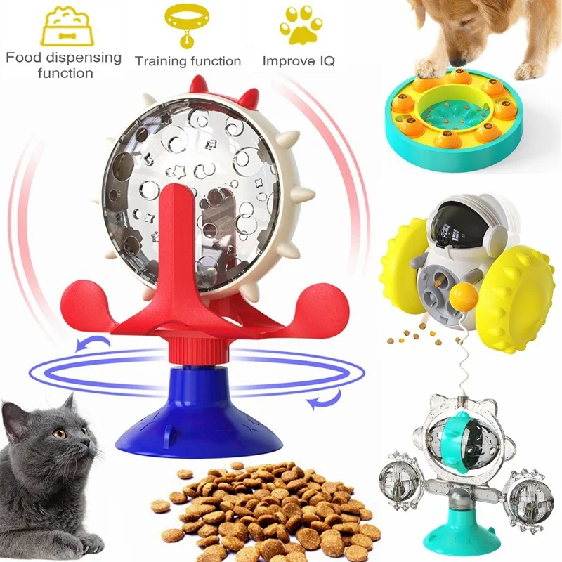 

Interactive Pet Puzzle Toys Cat Slow Feeding Food Leaking Toy Dog IQ Training Enrichment Toys Puppy Treat Dispensing Feeder