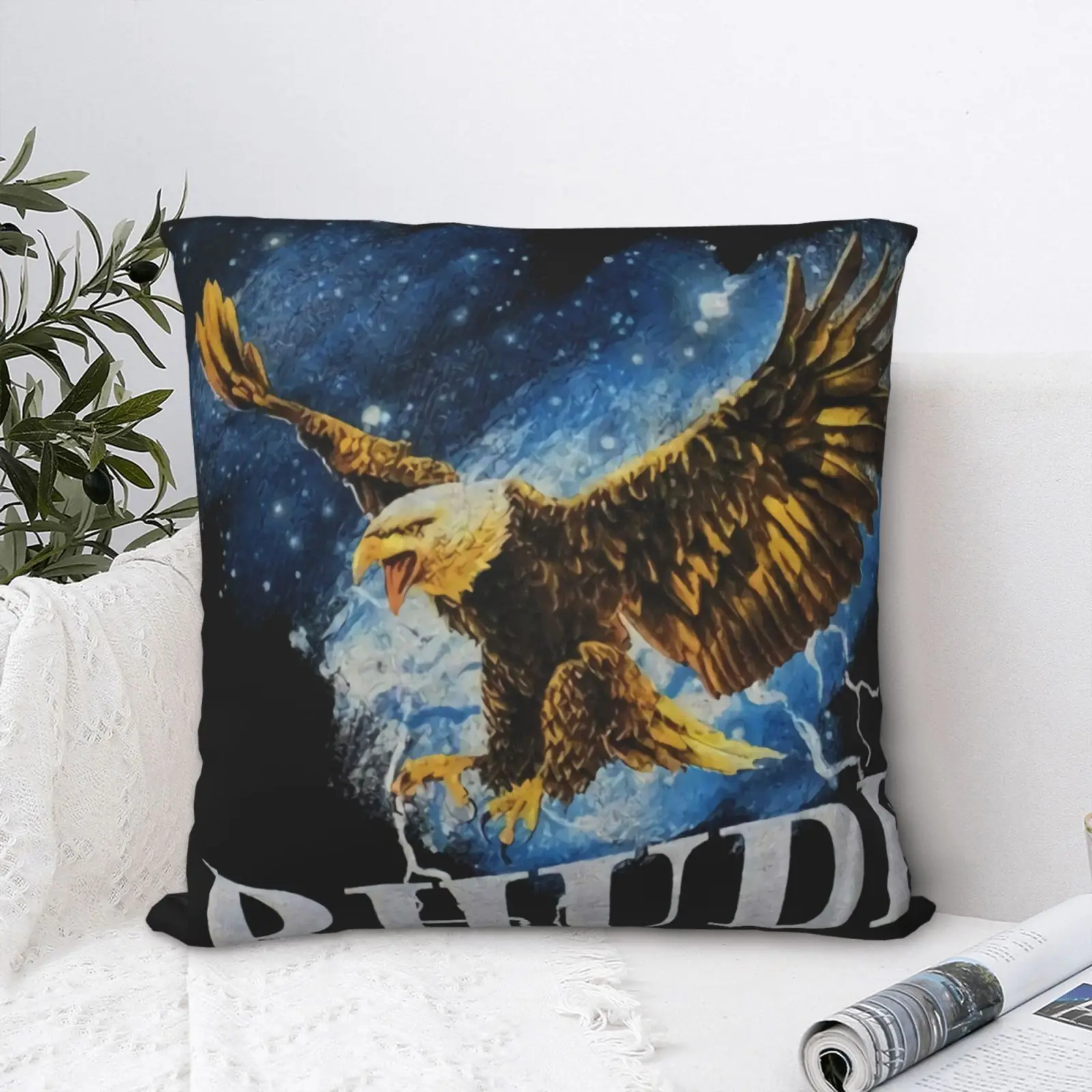 Наволочка для подушки Nwt с изображением ревеня орла неба гостиной наволочки