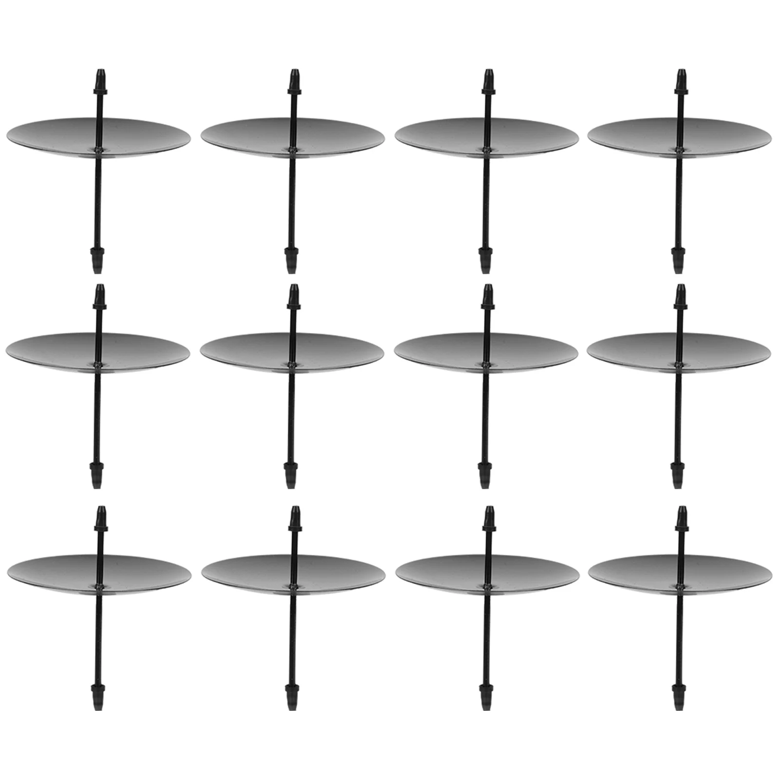 

12 Pcs Holder Retro Desk Accessories Fixing Tool Wreath Festival Supplies Iron Holders