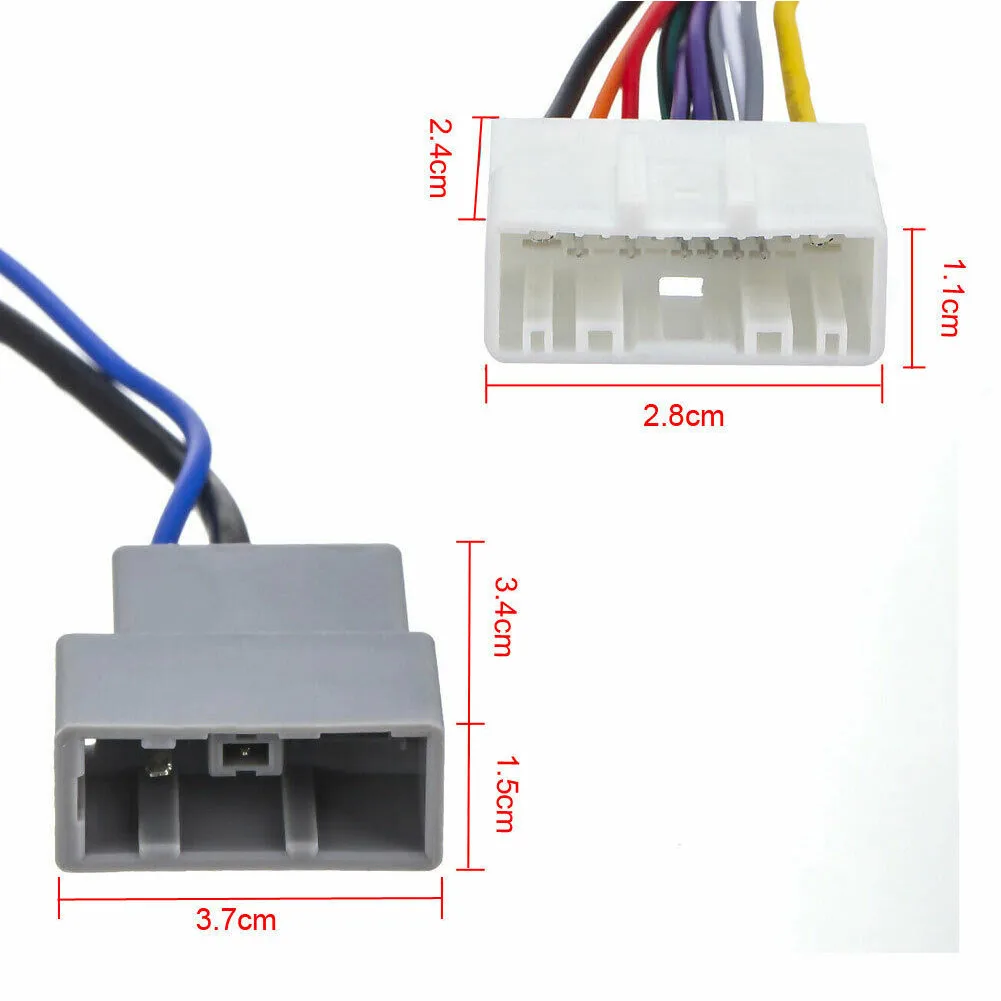 

For Nissan Top Car Stereo Wiring Harness ABS+copper Wire Adapter Cable