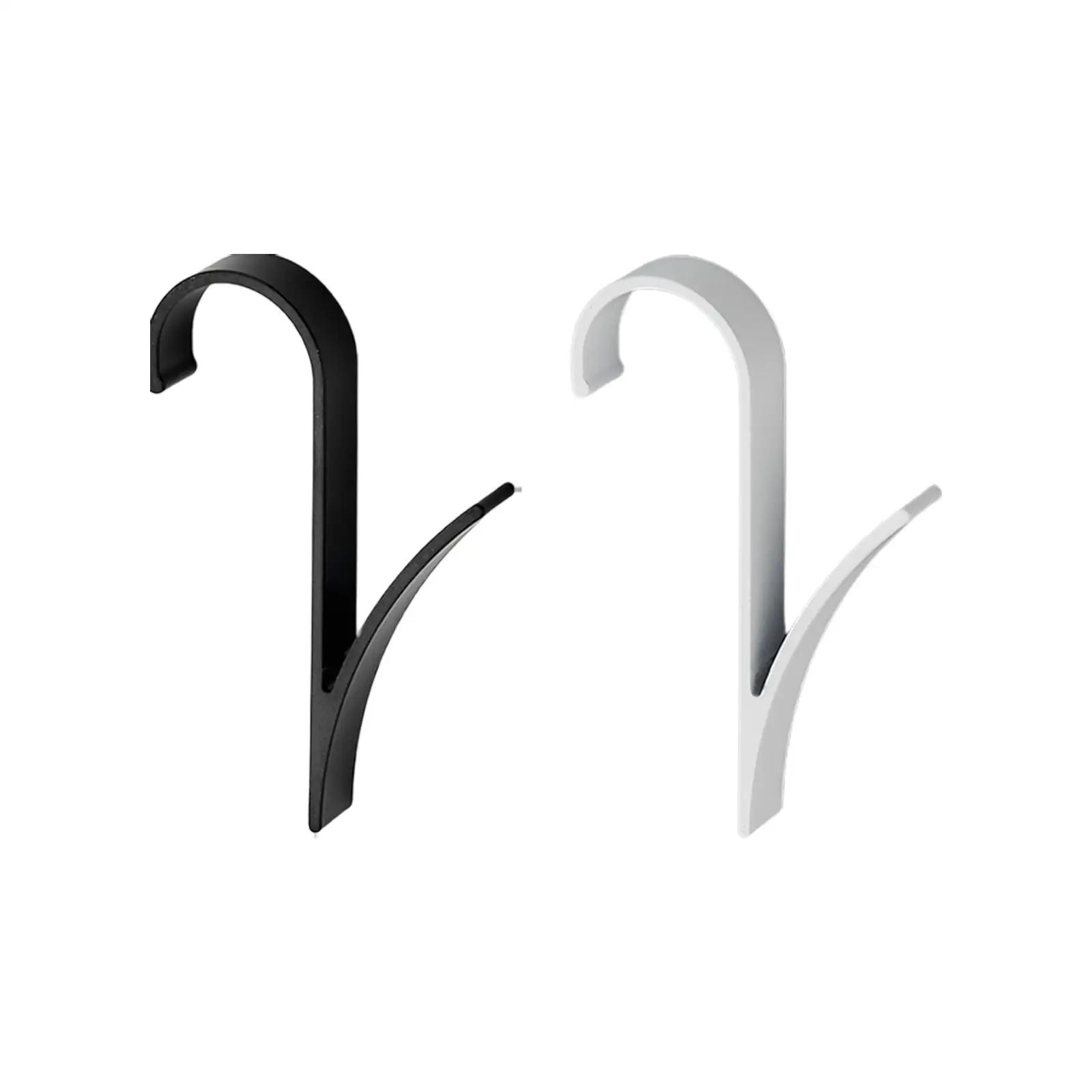 

10x Hooks for Closet R Shaped Heavy Duty Organizer Storage Holder Door for Bag Modern Cupboards Hanging Coat Hooks Rail Hook