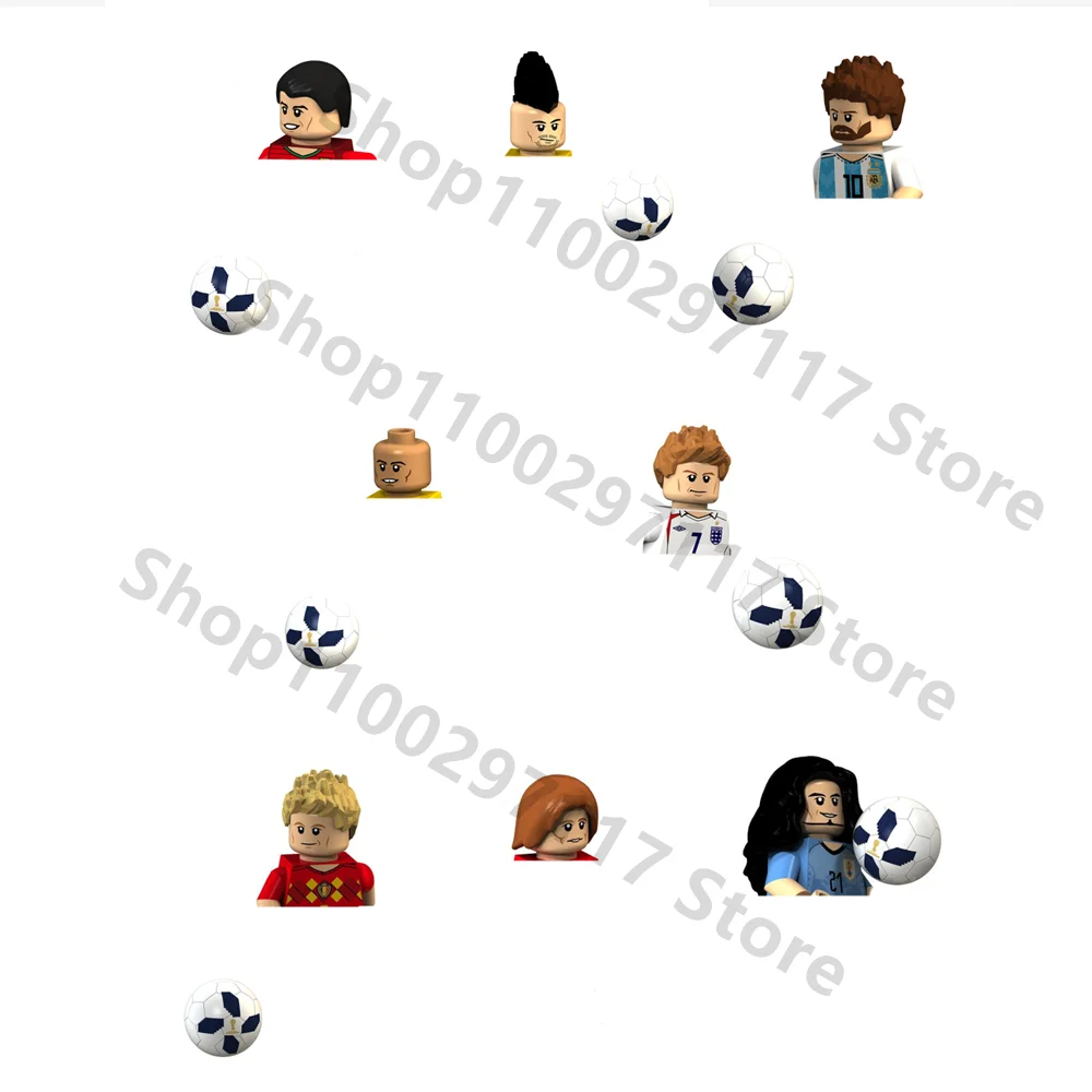 

Basketball Football Mini Action Figures Assemble DIY Building Block Bricks Educational Toy for Children Christmas Gifts XT1003