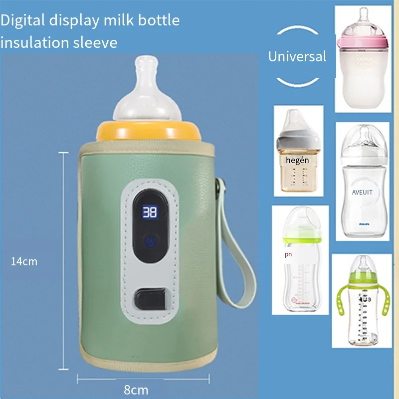 Portable USB Milk Bottle Insulator Keep Milk Warm Bottle Insulation Sleeve At Home  for Infant Outdoor Travel Accessories