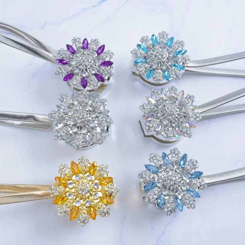 

Прочный цветочный магнитный зажим для штор держатели для занавесок держатели для штор зажимы для пряжки подвесная пряжка зажим для штор Ак...