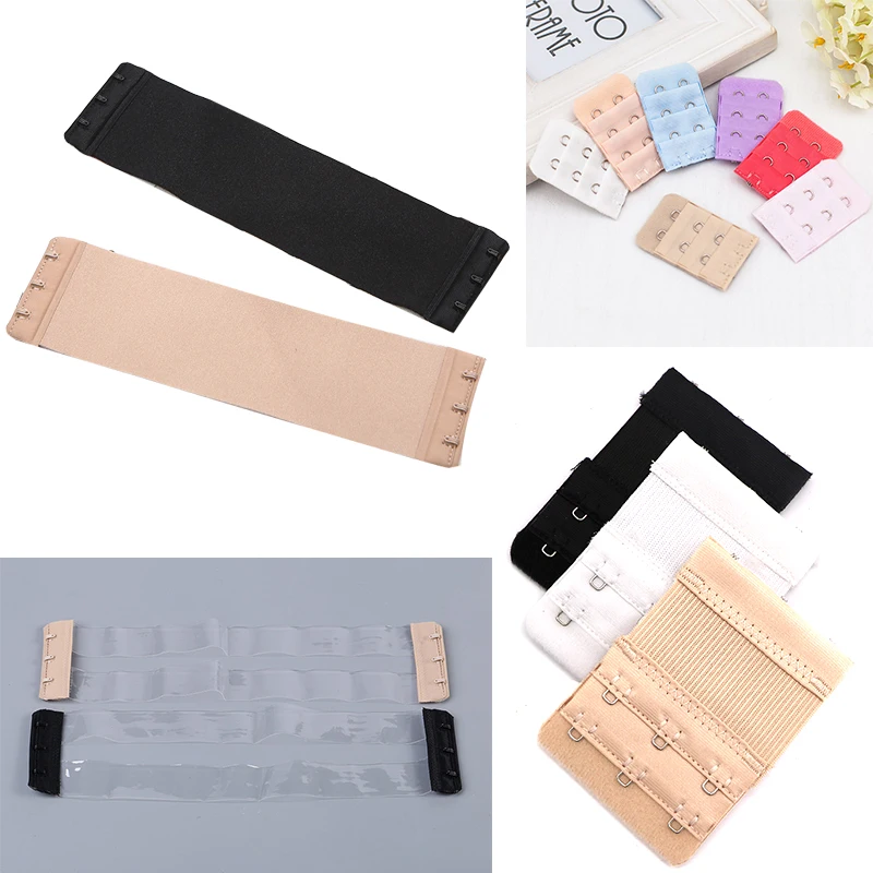 

1/2/3/4/6/8pcs Bra Extender for Women's Nylon Elastic Bra Extension Strap Hook Clip Expander Adjustable Belt Buckle Intimates