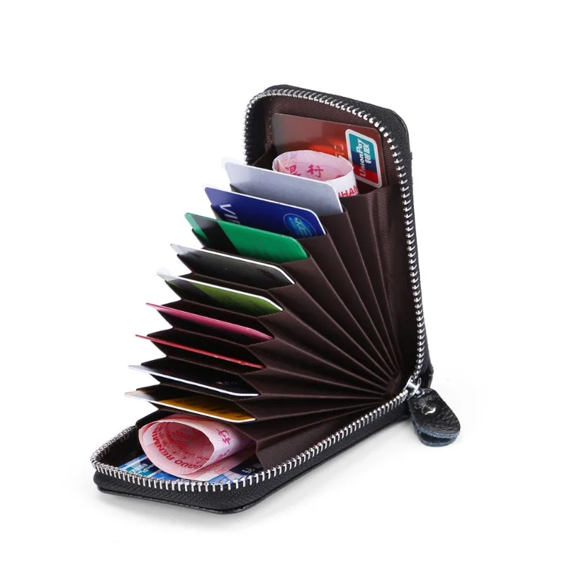 

Unisex Women Men Fashion Mini Leather Wallet ID Credit Cards Holder Purse Passport Card Wallets Men Leather Slim Mini Wallet